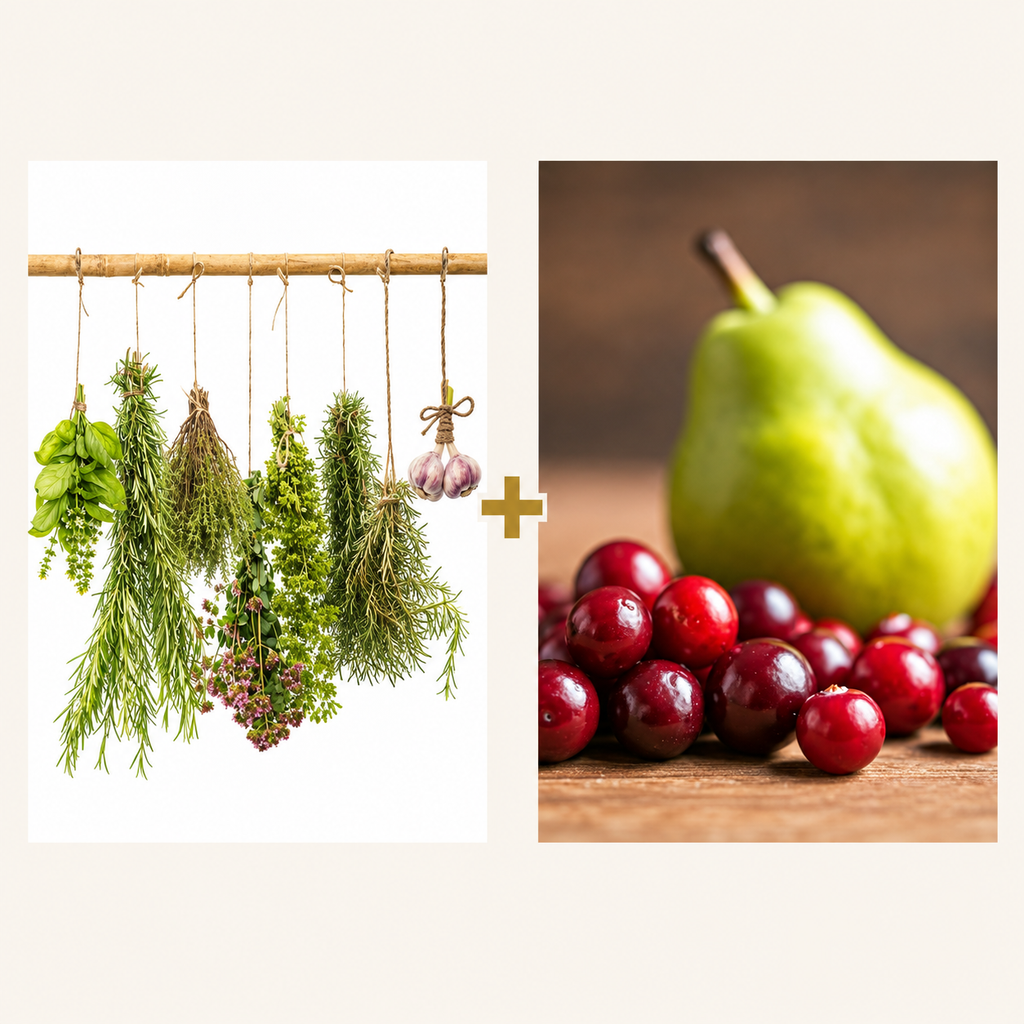 Crowd Favorites Gift Pair — Tuscan Herb olive oil plus Cranberry-Pear white balsamic