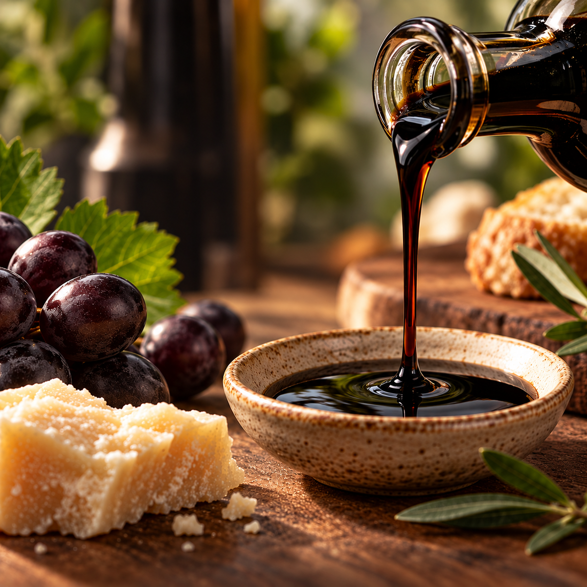 Aged balsamic vinegar at Olivino
